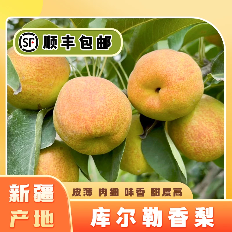 【顺丰直发】库尔勒香梨全母梨现摘现发皮薄口感脆甜多汁