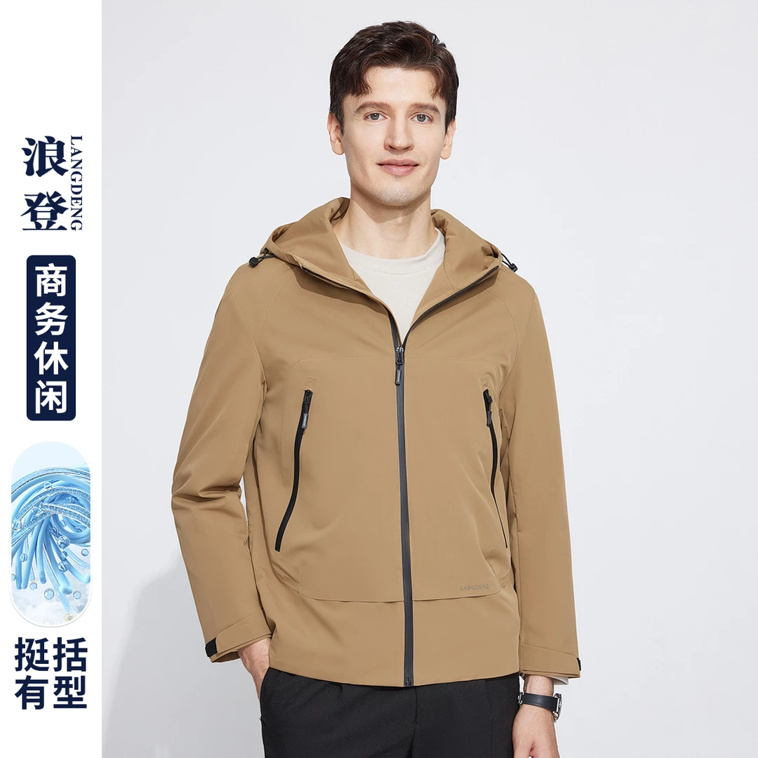LANG DENG/浪登2025春季商务休闲户外防风易打理休闲夹克WK043