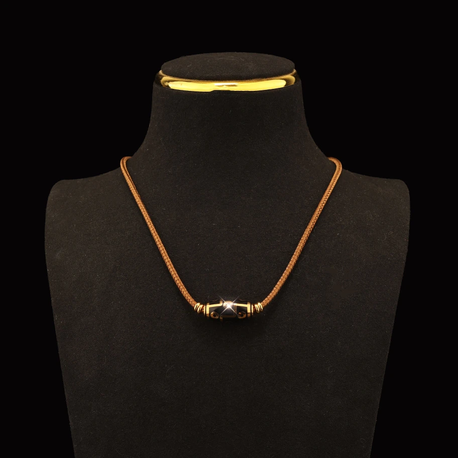 铜合金陶瓷项链 铜合金 绳艺 拼色项链 ADMSXR101