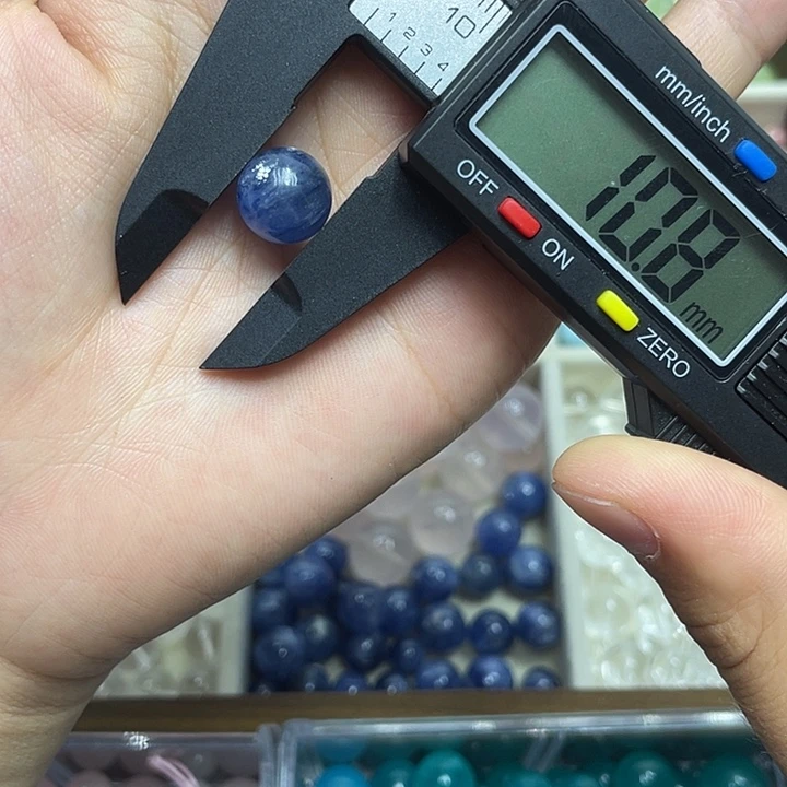 傻***妞紫晶珠宝半成品未镶嵌蓝晶石10.8