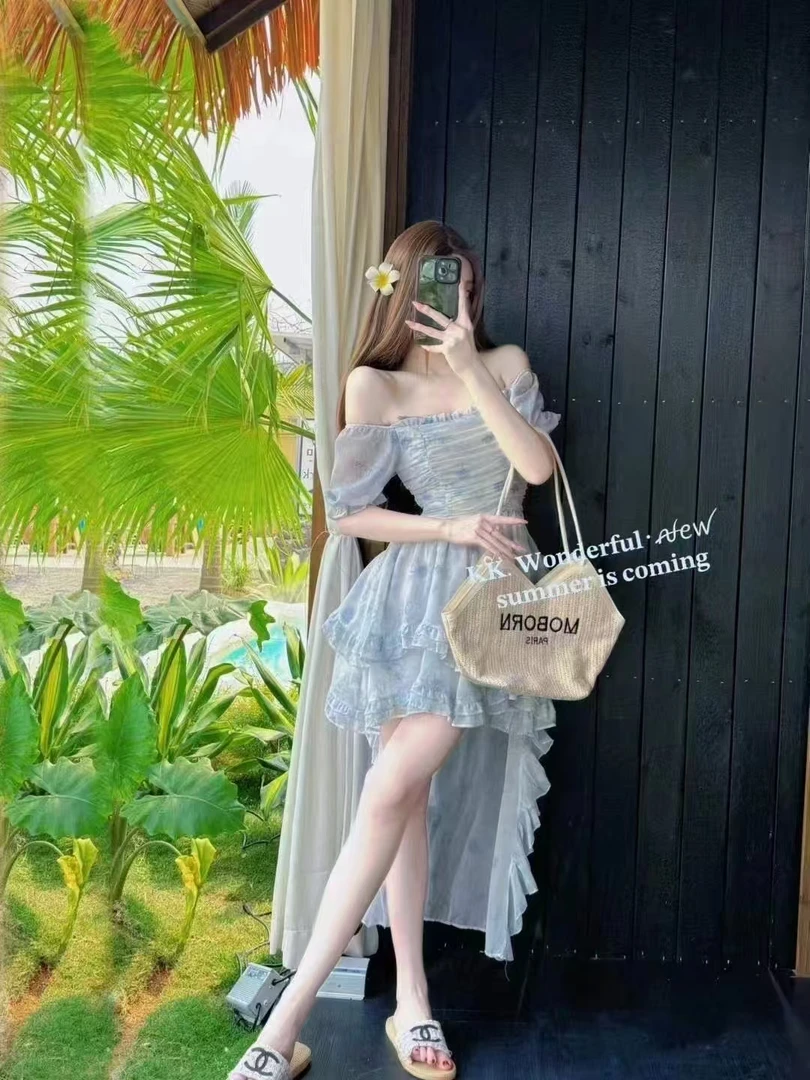 青梨家【深圳南油孤品合集】轻奢高级甜美减龄显瘦女装连衣裙