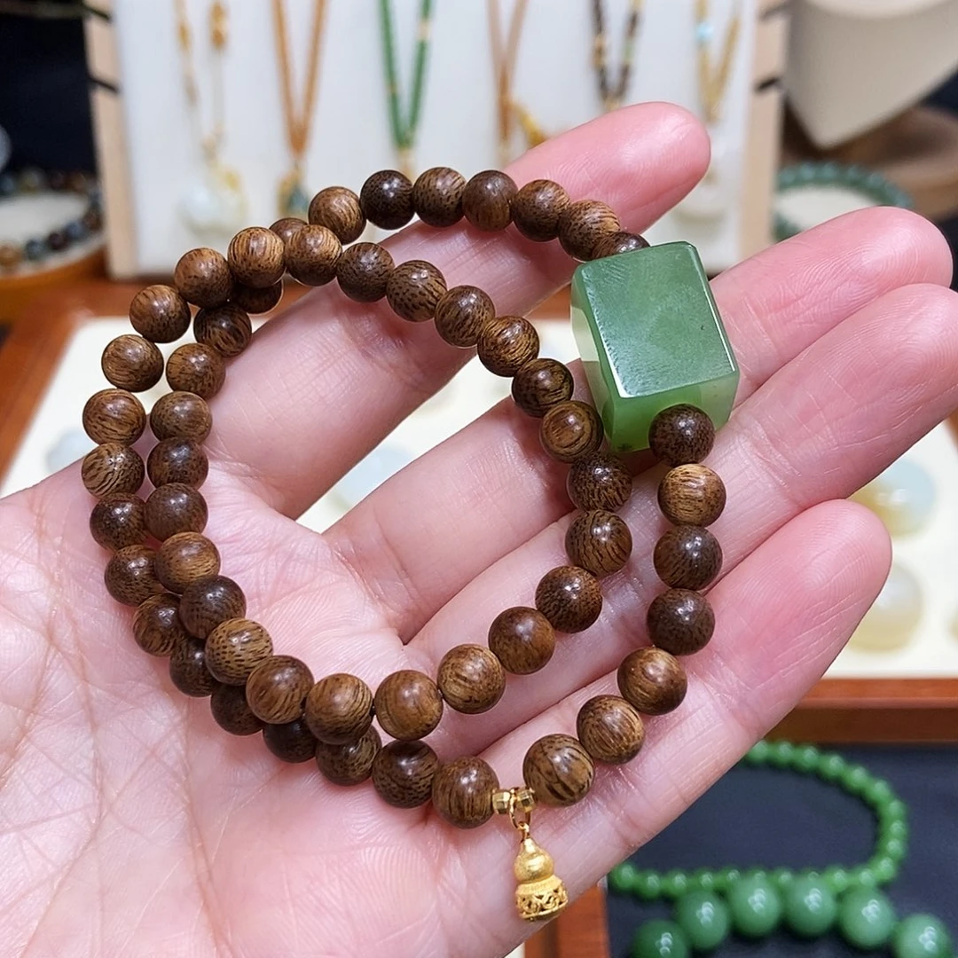 和田玉未镶嵌手链