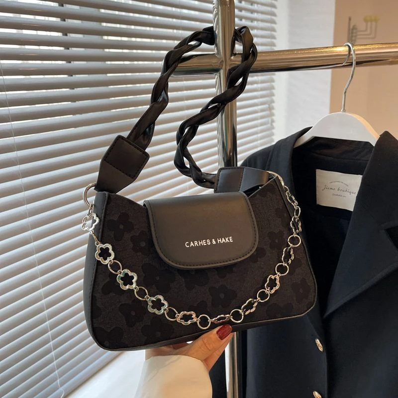 S36803复古休闲女士腋下包包网红潮流时尚单肩斜挎包百搭小众