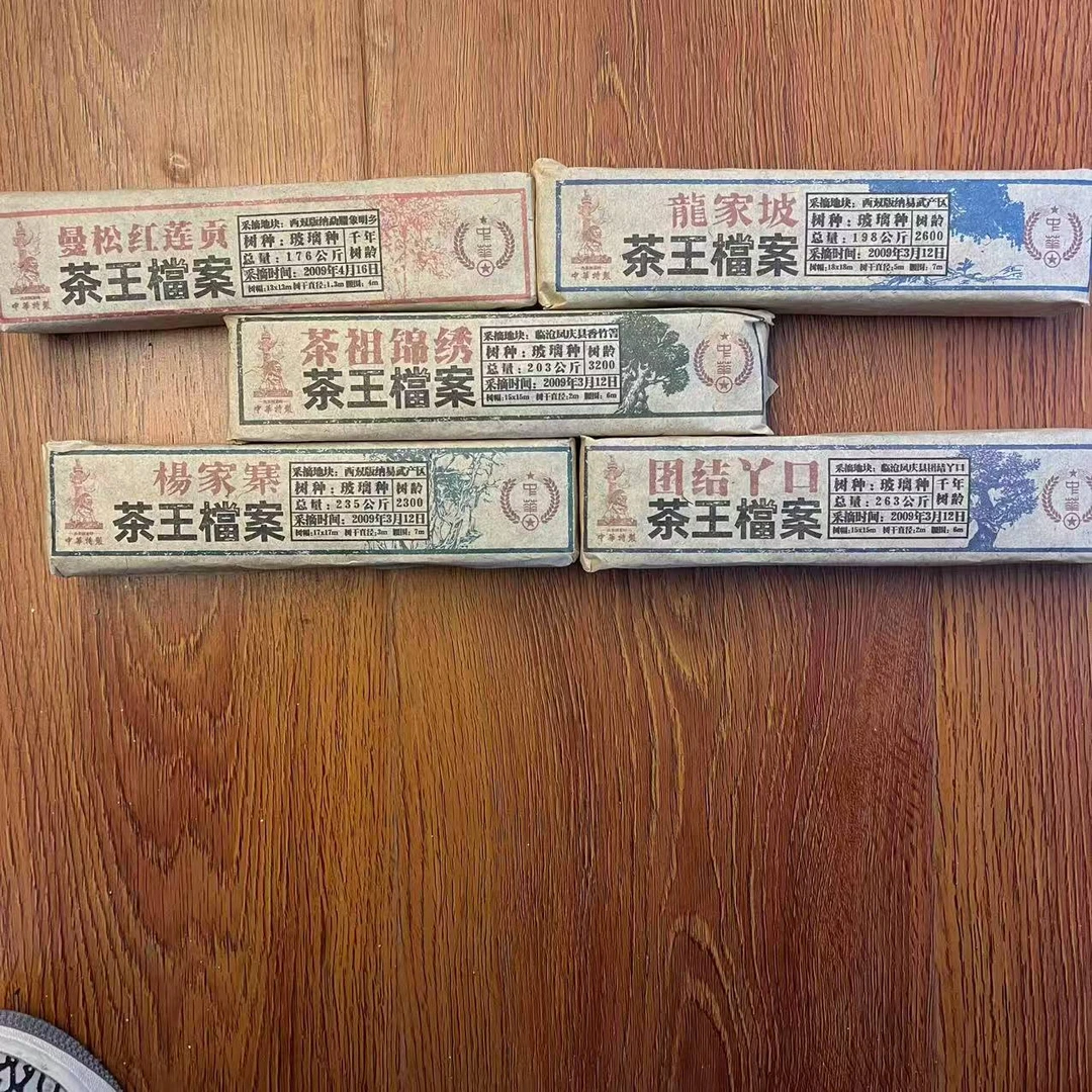 HZ特制茶王档案古树普洱茶200g/砖 生普