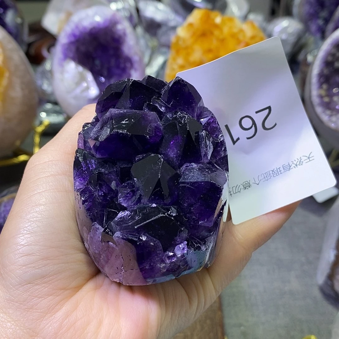 紫晶未镶嵌珠宝半成品