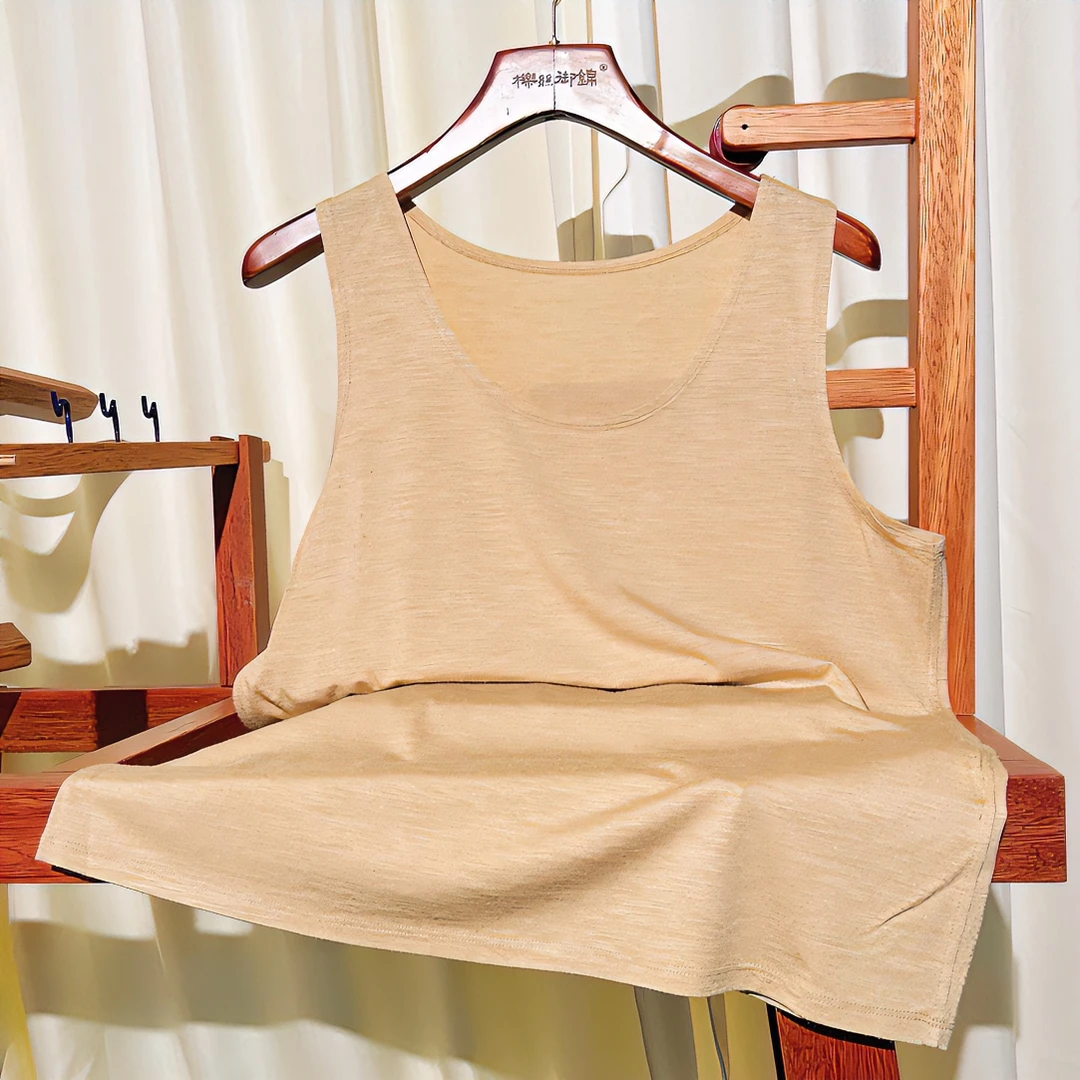 B品展示样品-柞蚕丝男士无袖舒适排汗抑菌除异味透气背心96220828