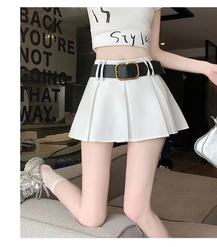 2025年新款高腰显瘦气质百搭百褶裙