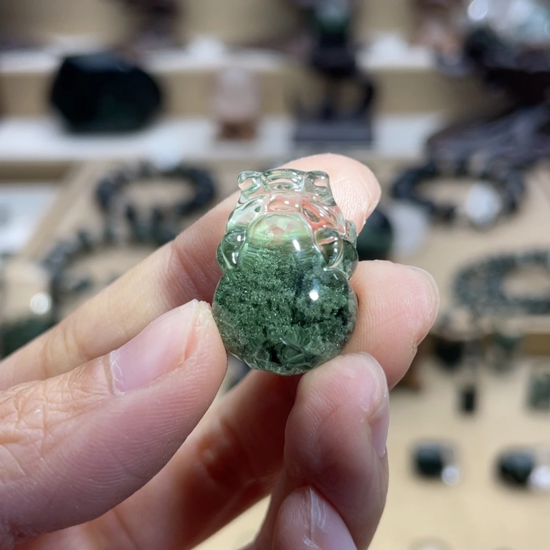 水晶颈饰未镶嵌绿幽灵吊坠