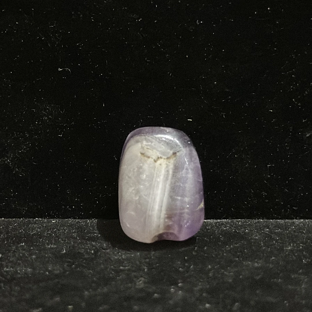 明代紫水晶雕管珠