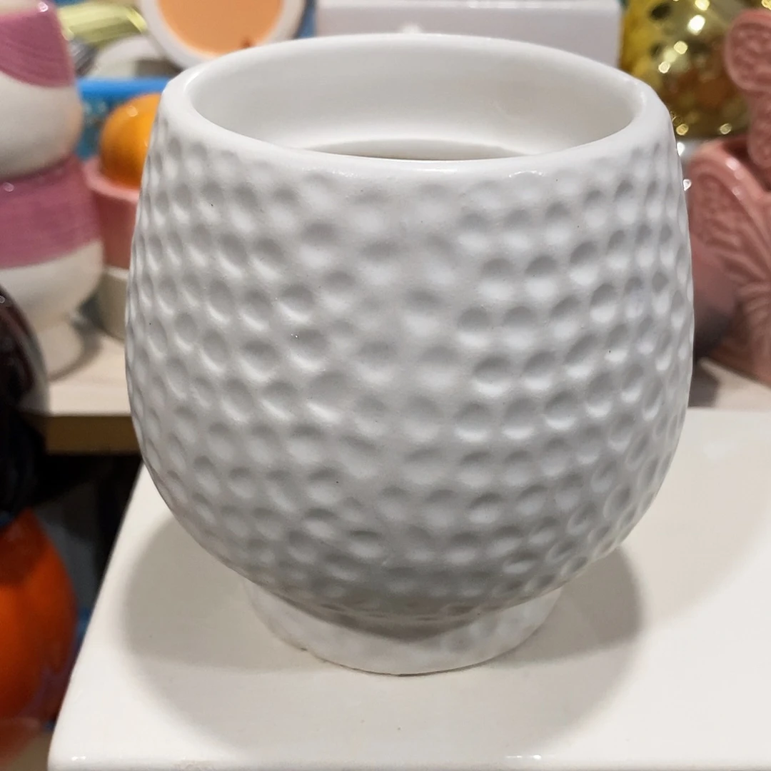 陶摆件陶盆有孔 瑕疵介意勿拍