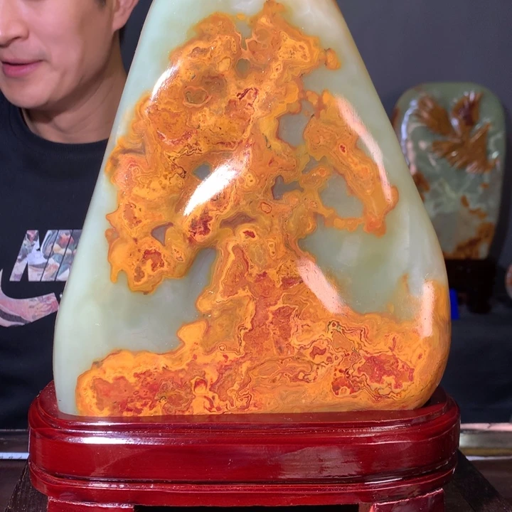 石材天然原石摆件