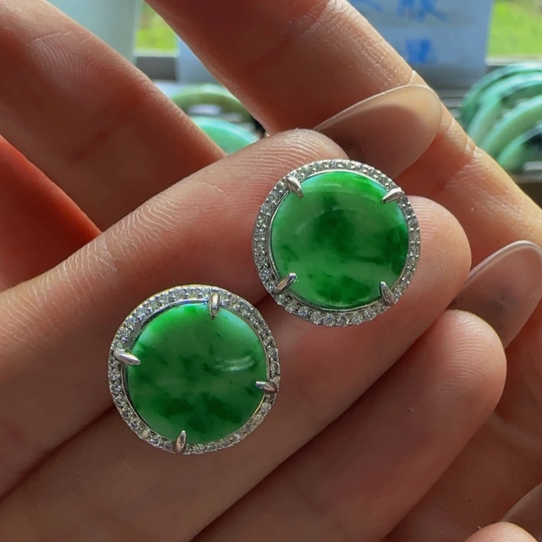 翡翠未镶嵌耳饰翡翠300