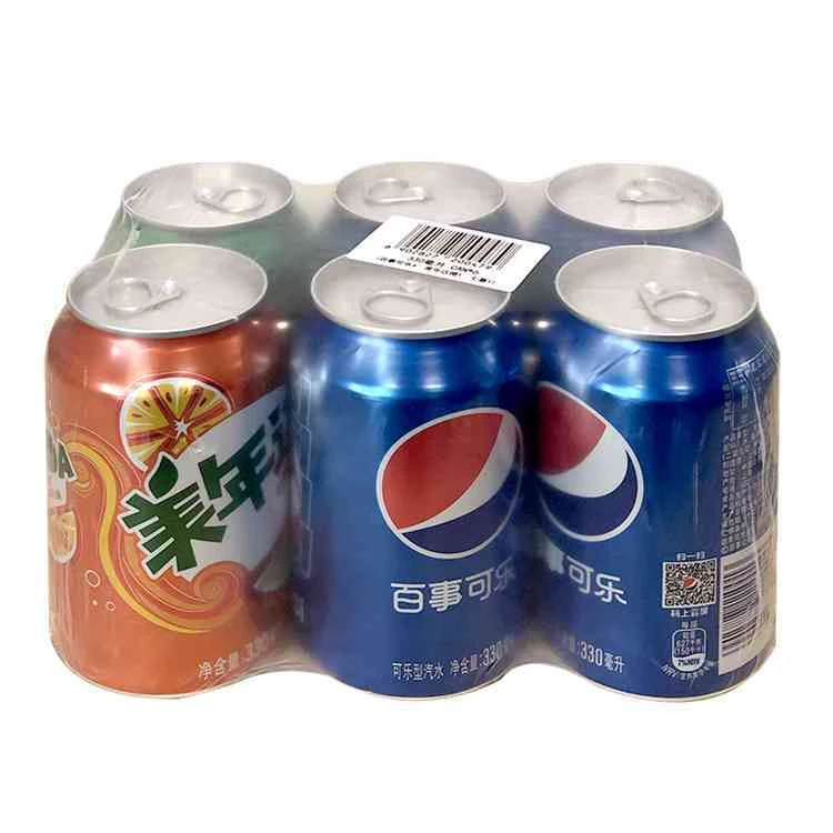 百事混合装（百事可乐*4+七喜*1+美年达橙*1）330ml*6听/份