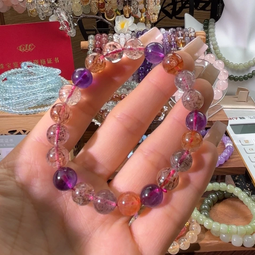 手串未镶嵌水晶紫超七