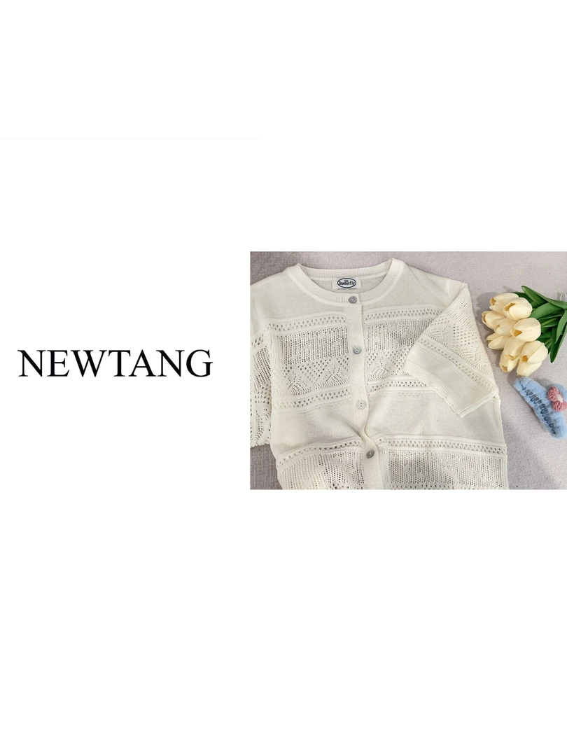 【白月光】281高货洋气时尚女夏季新款镂空短袖