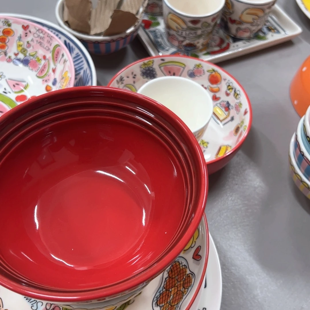 老姊妹家瓷器好漂亮红色温哥华