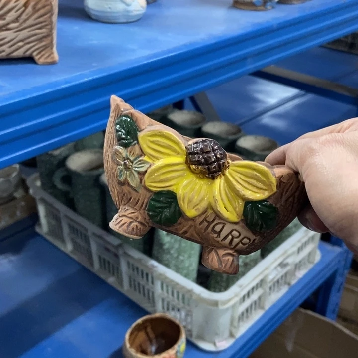 陶瓷花盆单场满9.9发13*8*7