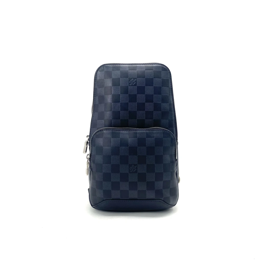 95新 LouisVuitton/路易威登 棋盘格压纹AVENUE单肩包 尺寸20/31
