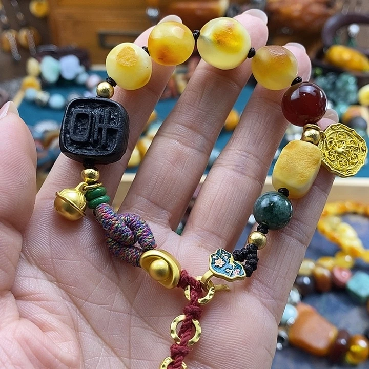 蜜蜡未镶嵌手链手链