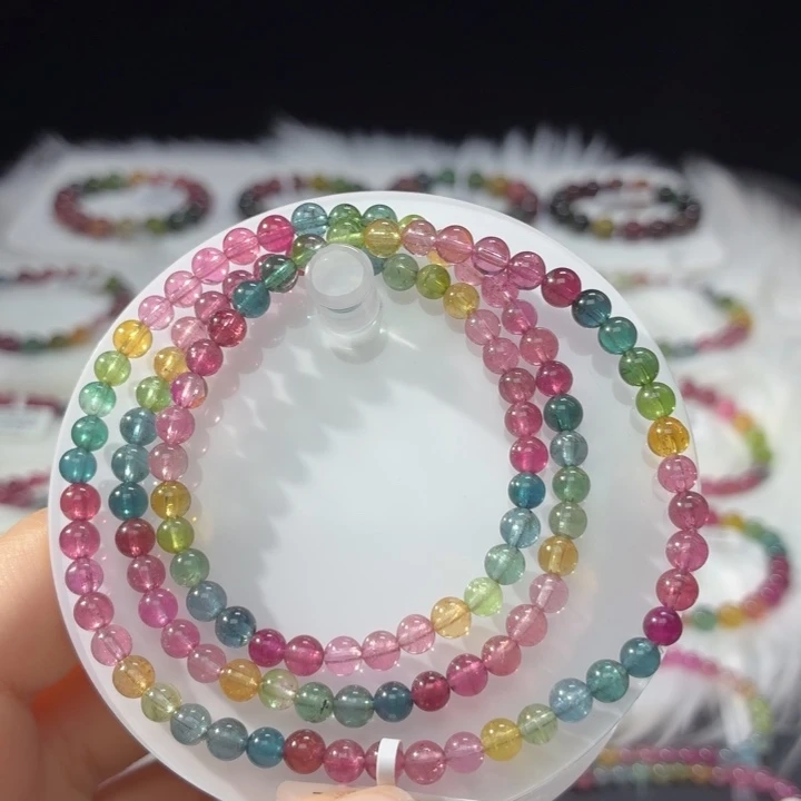 碧玺手链未镶嵌4.8mm±