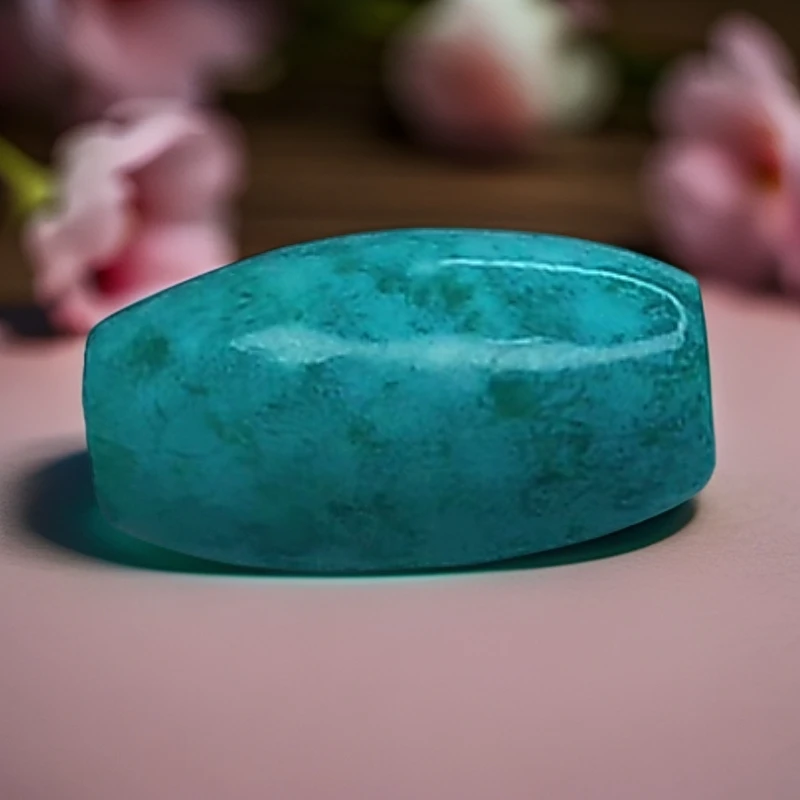 湖北原矿知己绿松石桶珠