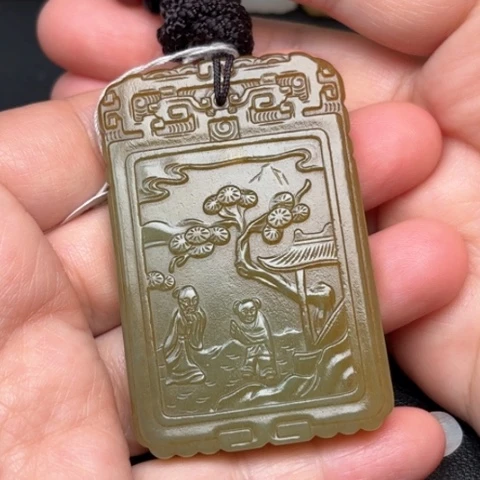 和田玉挂件未镶嵌你***柴