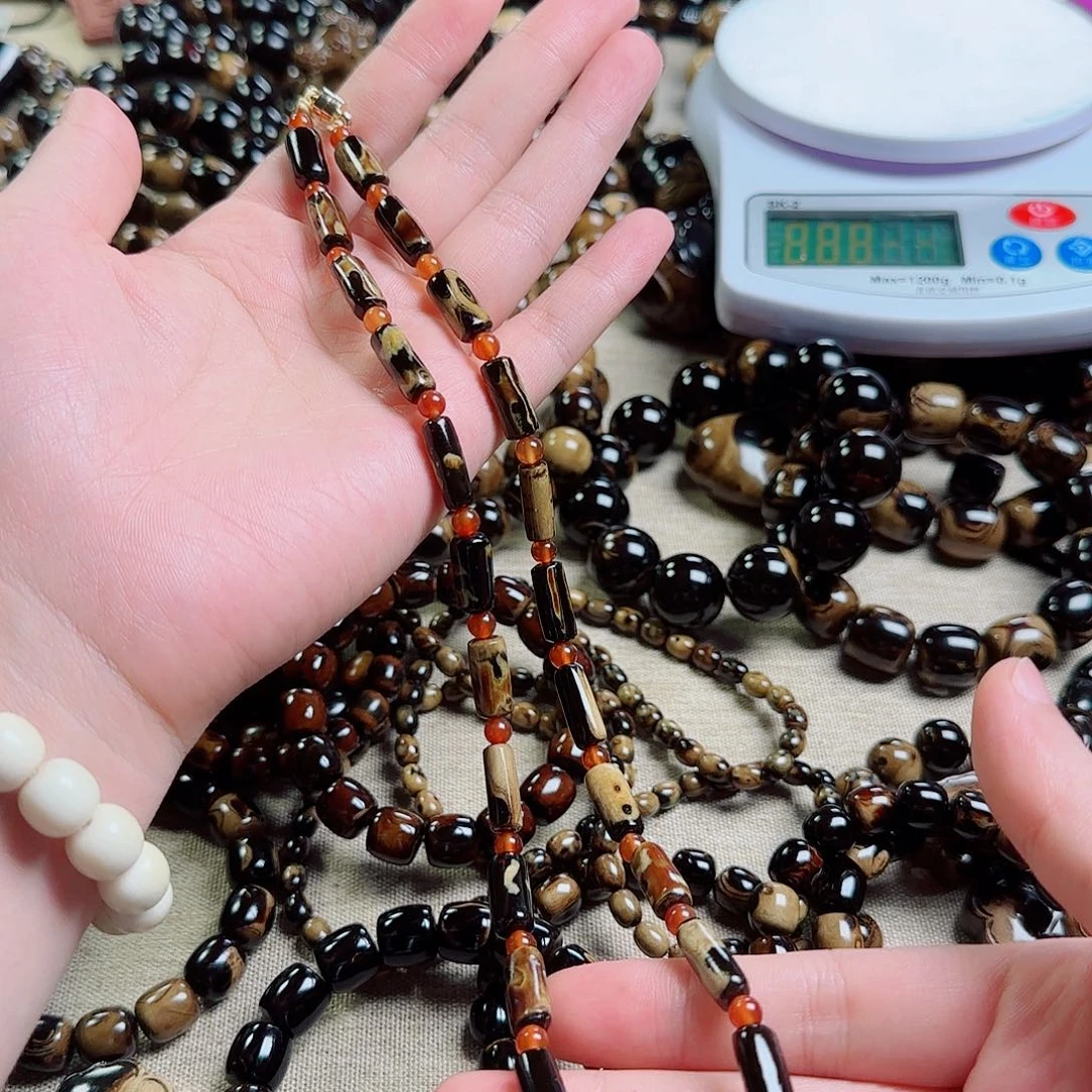 泥塑血柳项链毕业无暇