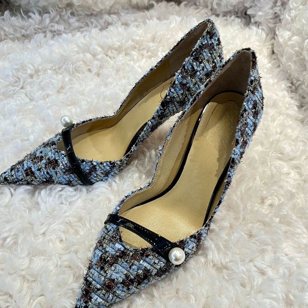 BLAVCPEON【蓝色幽镜】时尚百搭女人味高跟鞋A8430578H