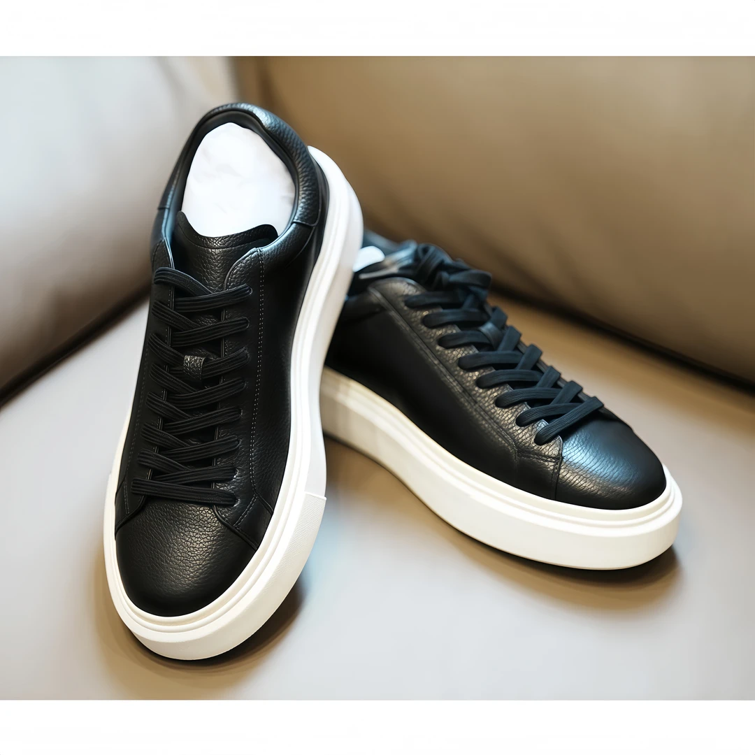 【意大利XL大底】净版极简XL大底百搭摔纹小牛皮休闲鞋