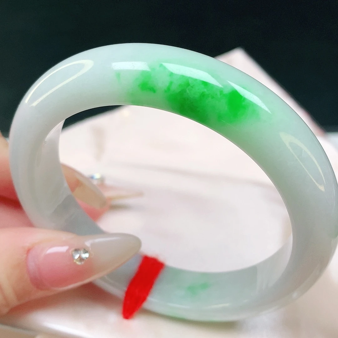 翡翠未镶嵌手镯天然翡翠8274