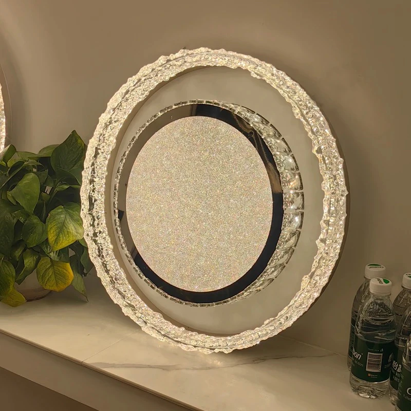 轻奢卧室灯水晶高级感吸顶灯大气智能护眼全光谱家用书房客厅灯具