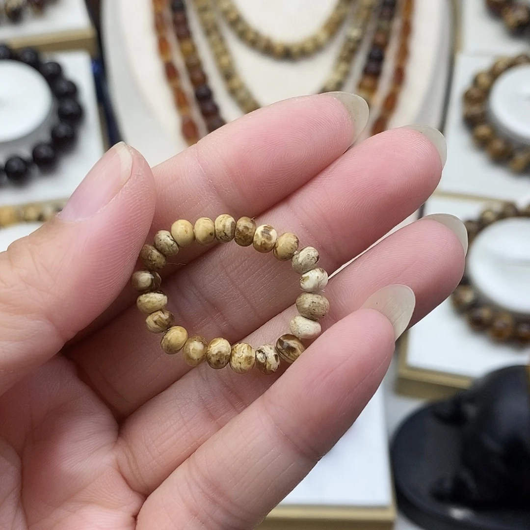 琥珀未镶嵌裸石指环