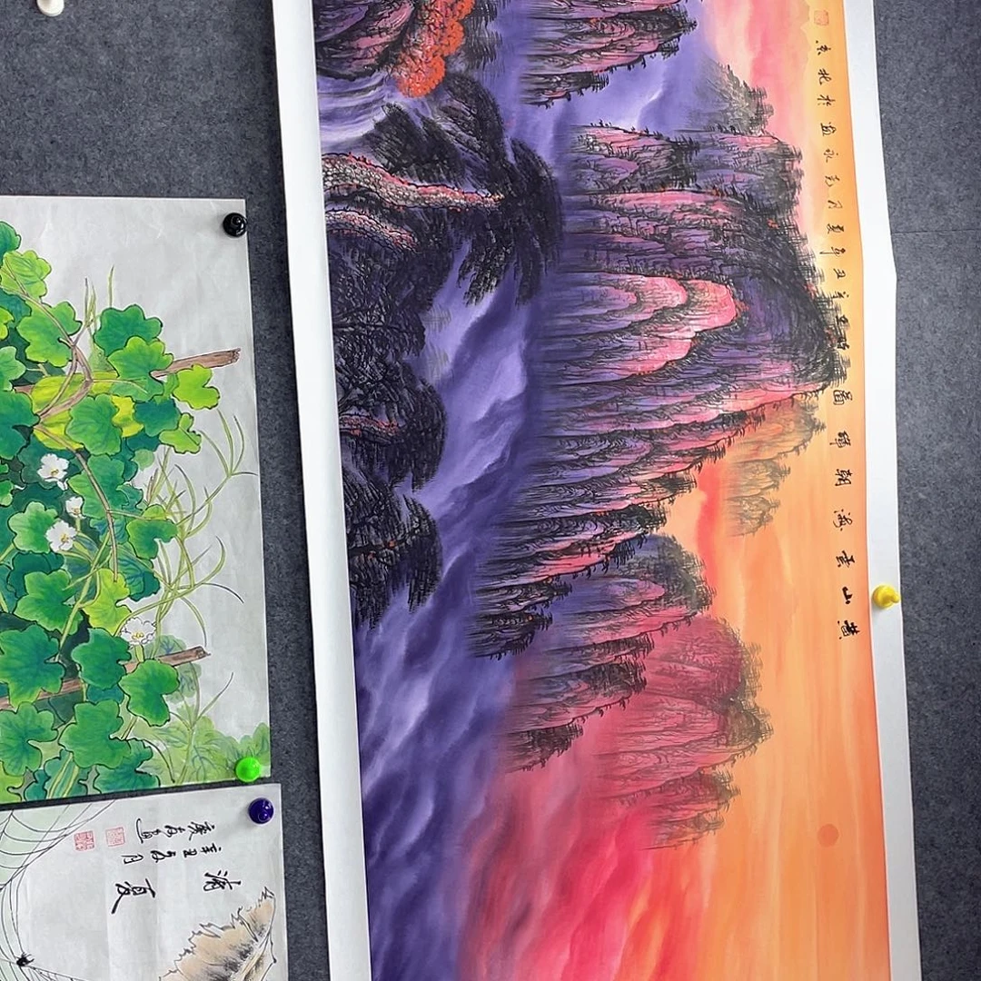 国画作品小姐姐放漏…