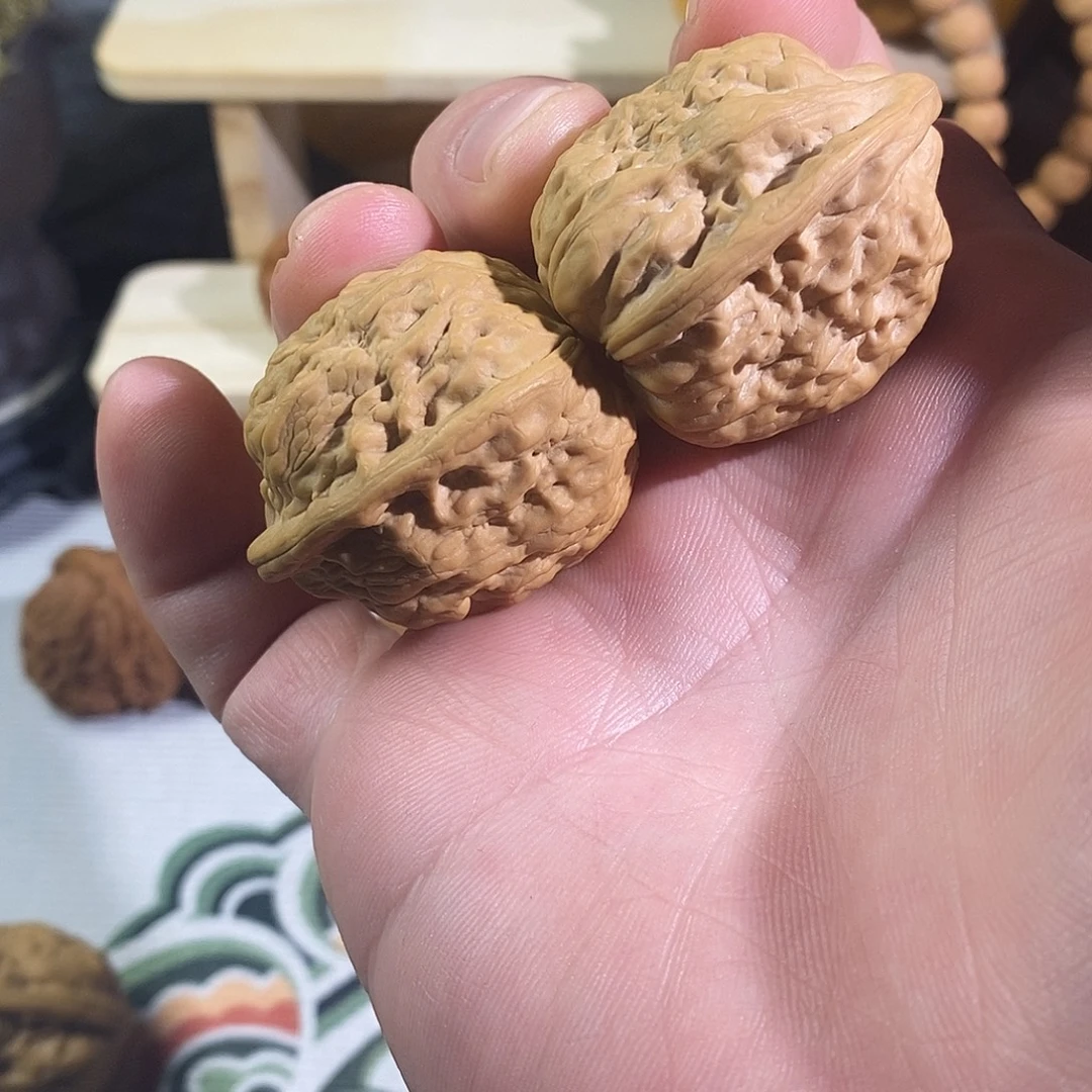 文玩核桃把件34京西金蟾