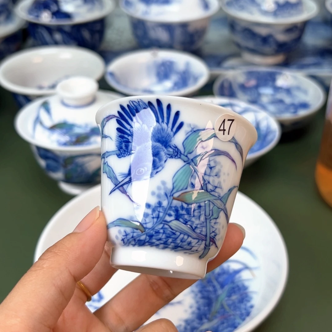 木木景德镇纯手工纯手绘茶具47