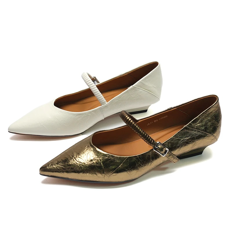 8单鞋女2025新款舒适气质百搭尖头通勤鞋子0893318