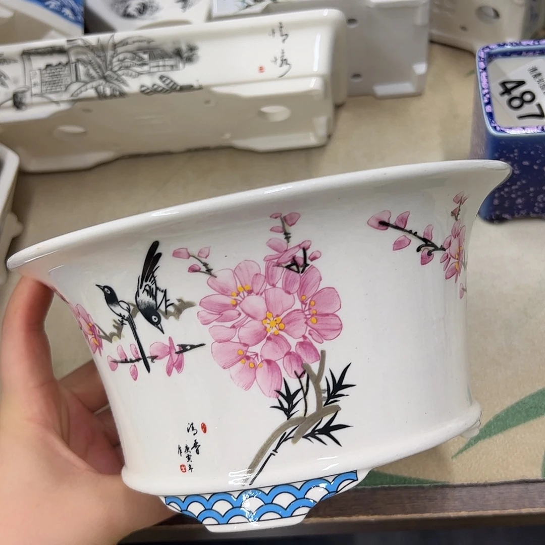 紫砂花盆551号瑕疵19.5/10cm