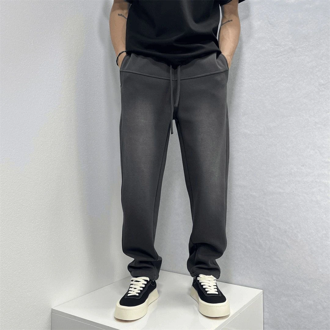 2025秋季新款休闲裤男士运动卫裤青年抽绳哈伦裤宽松百搭舒适长裤
