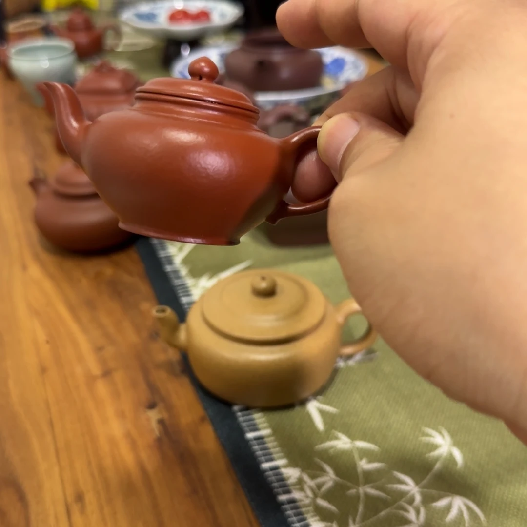 茶壶紫砂半手工笑颖