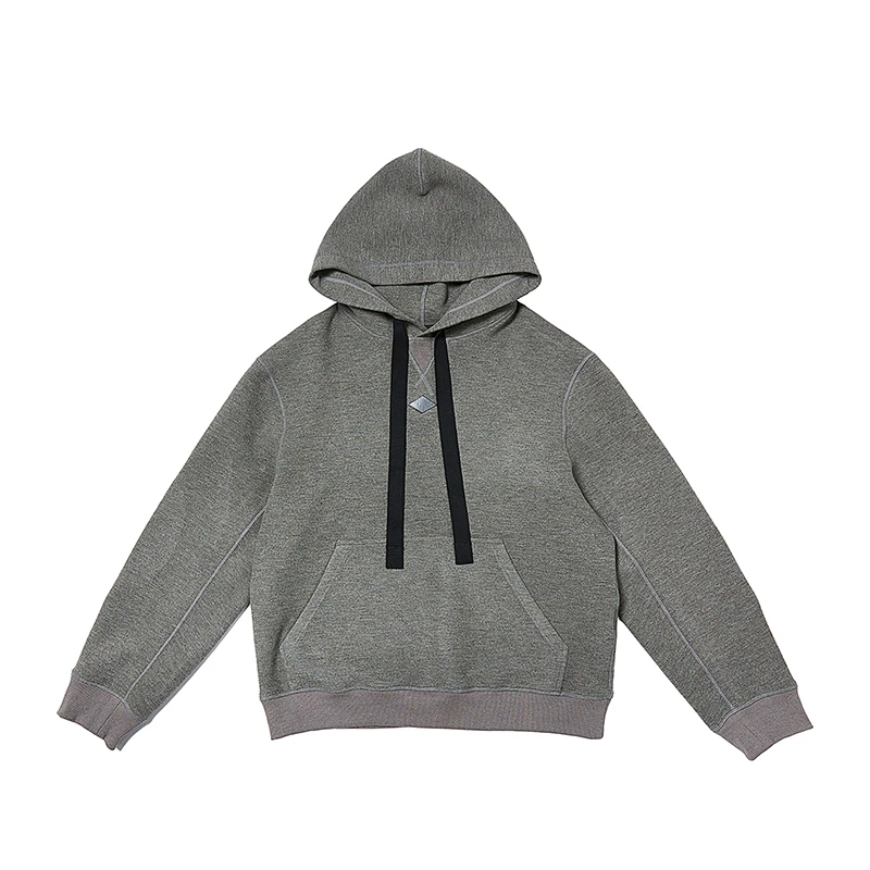 chrisoubydan欧阳丹2025秋冬新款抽绳设计连帽卫衣