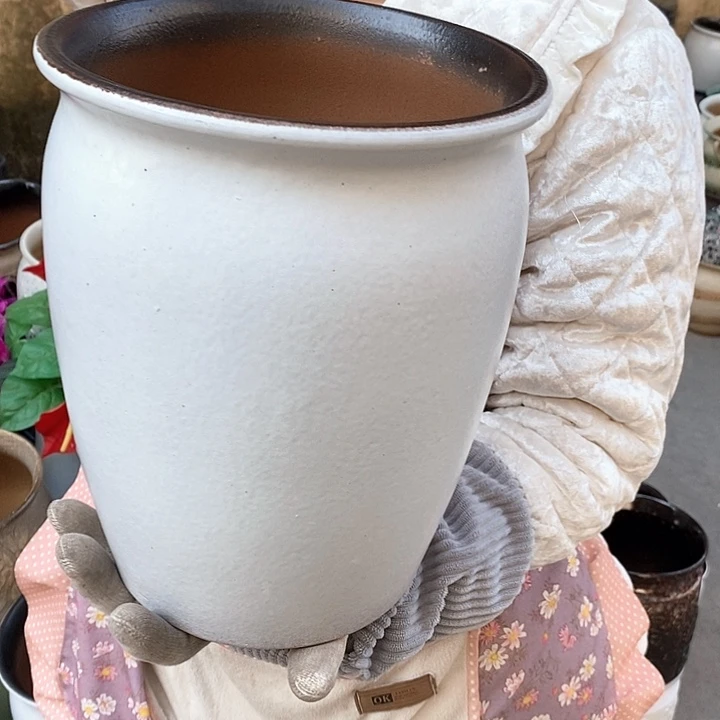 紫砂花盆正品口20高25