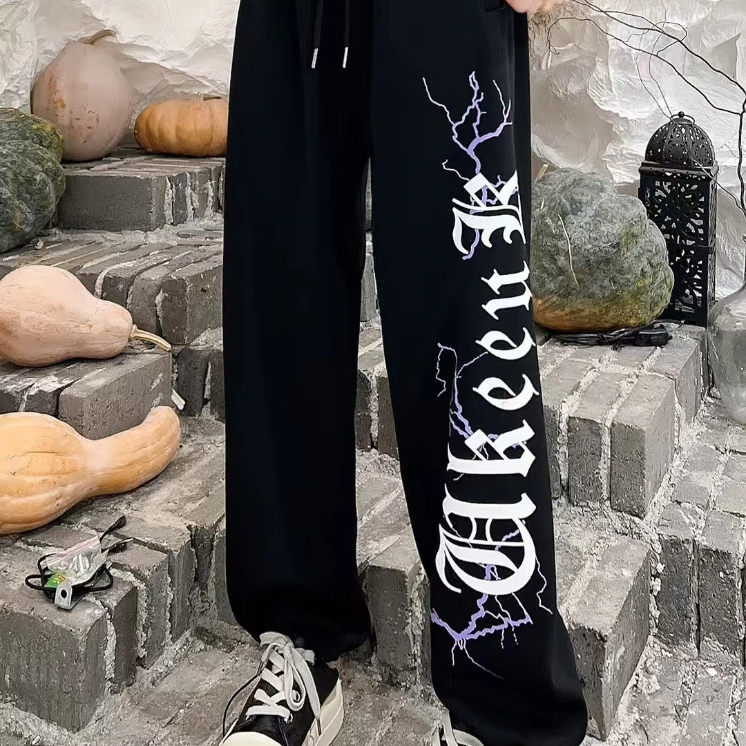 XH7738春季新款复合牛奶丝华夫棉宽松休闲长裤