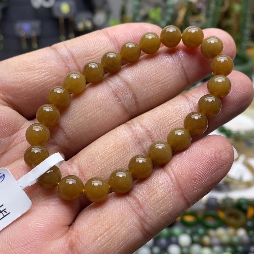 和田玉（糖玉）手链未镶嵌56