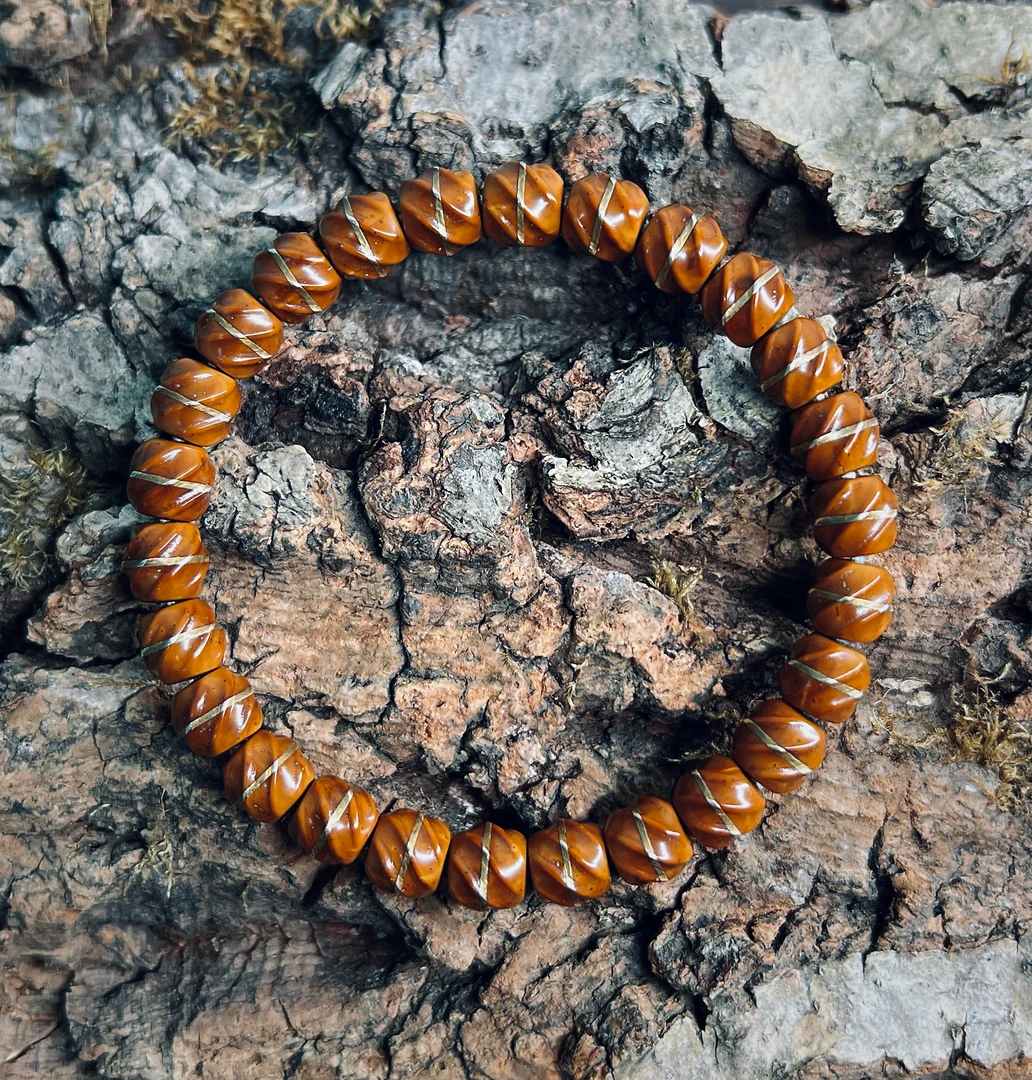 【明与】紫金鼠旋珠无相腰带手串