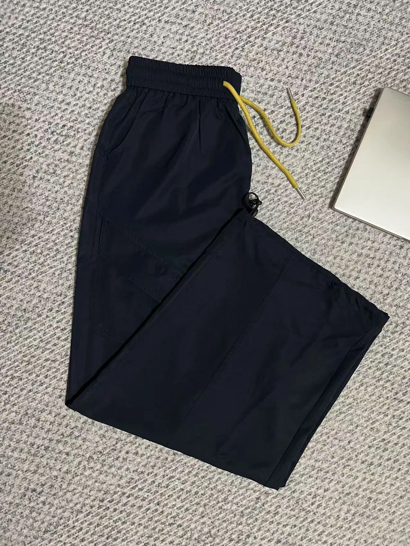 25132#爆款百搭工装直筒裤口带抽绳休闲裤