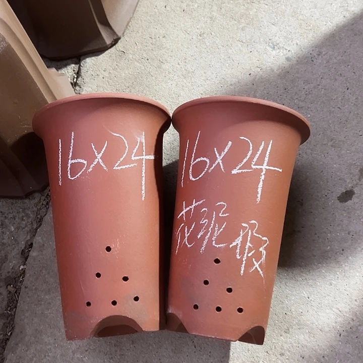 紫砂花盆宜兴紫砂花盆2只