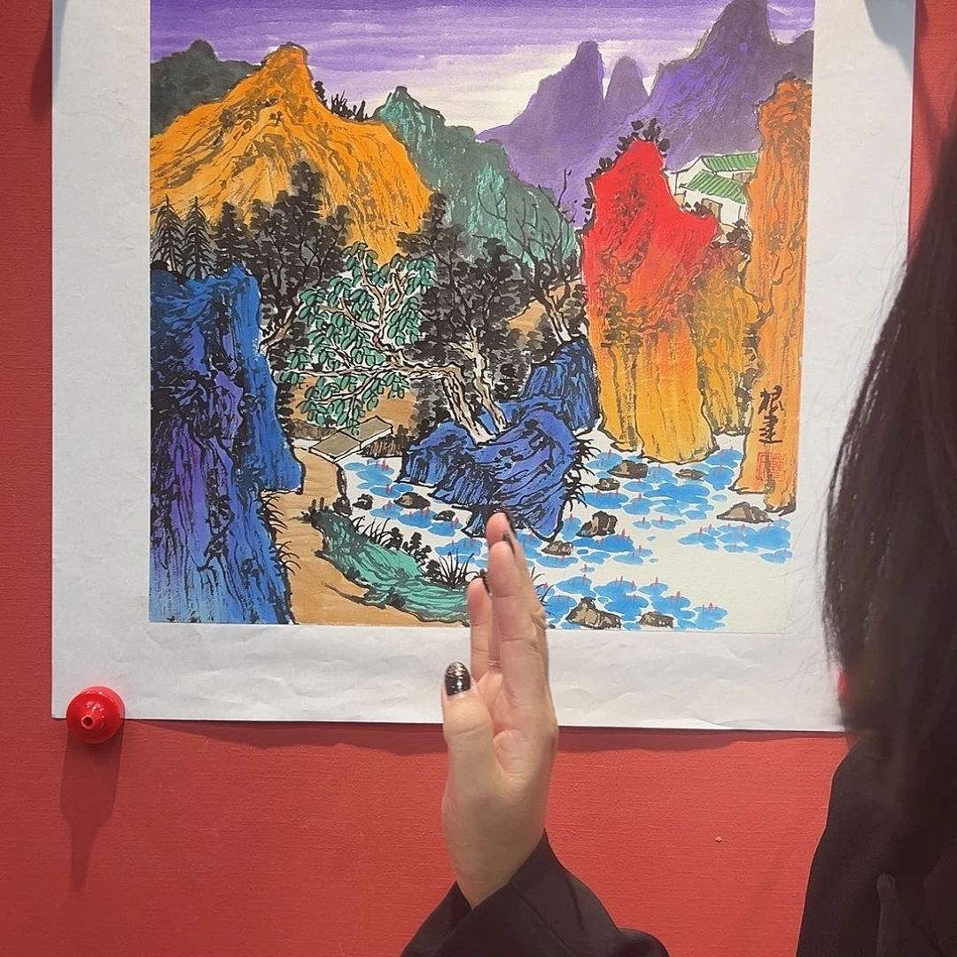 国画曹根建国画作品