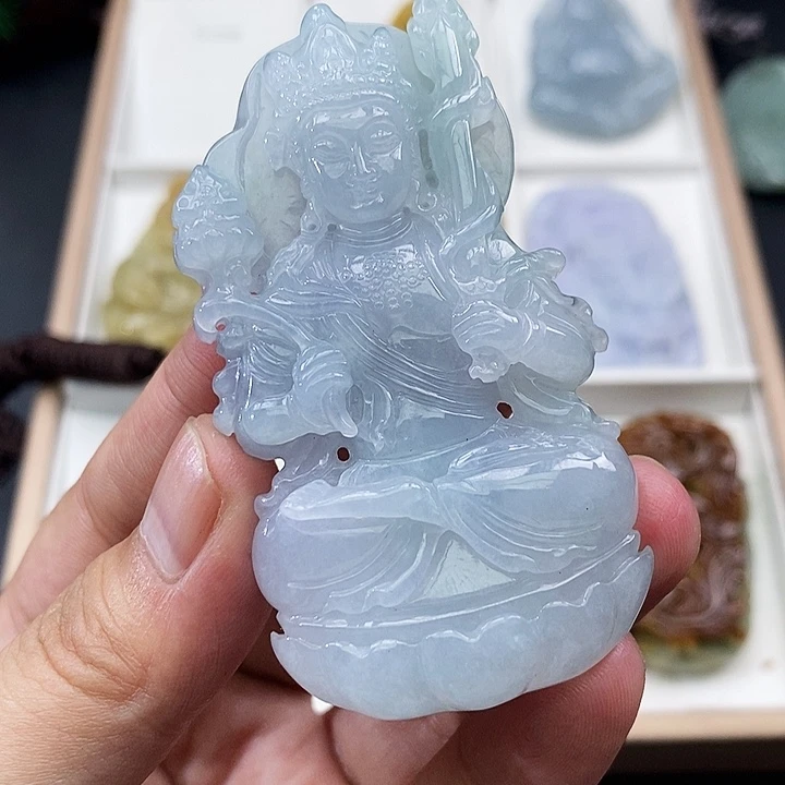 颈饰未镶嵌翡翠缅甸天然翡翠A货