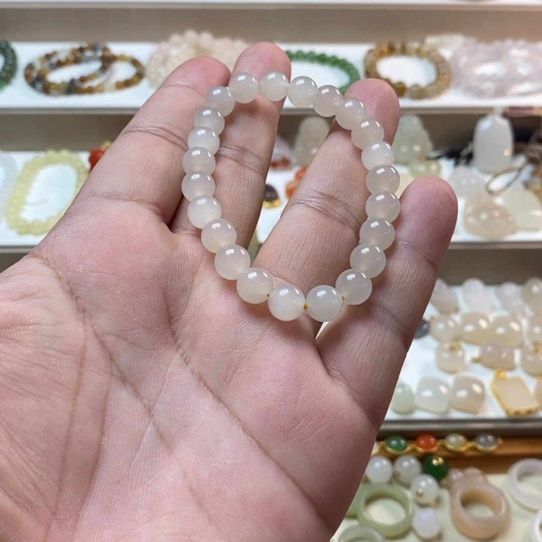 未镶嵌手串和田玉（糖玉）