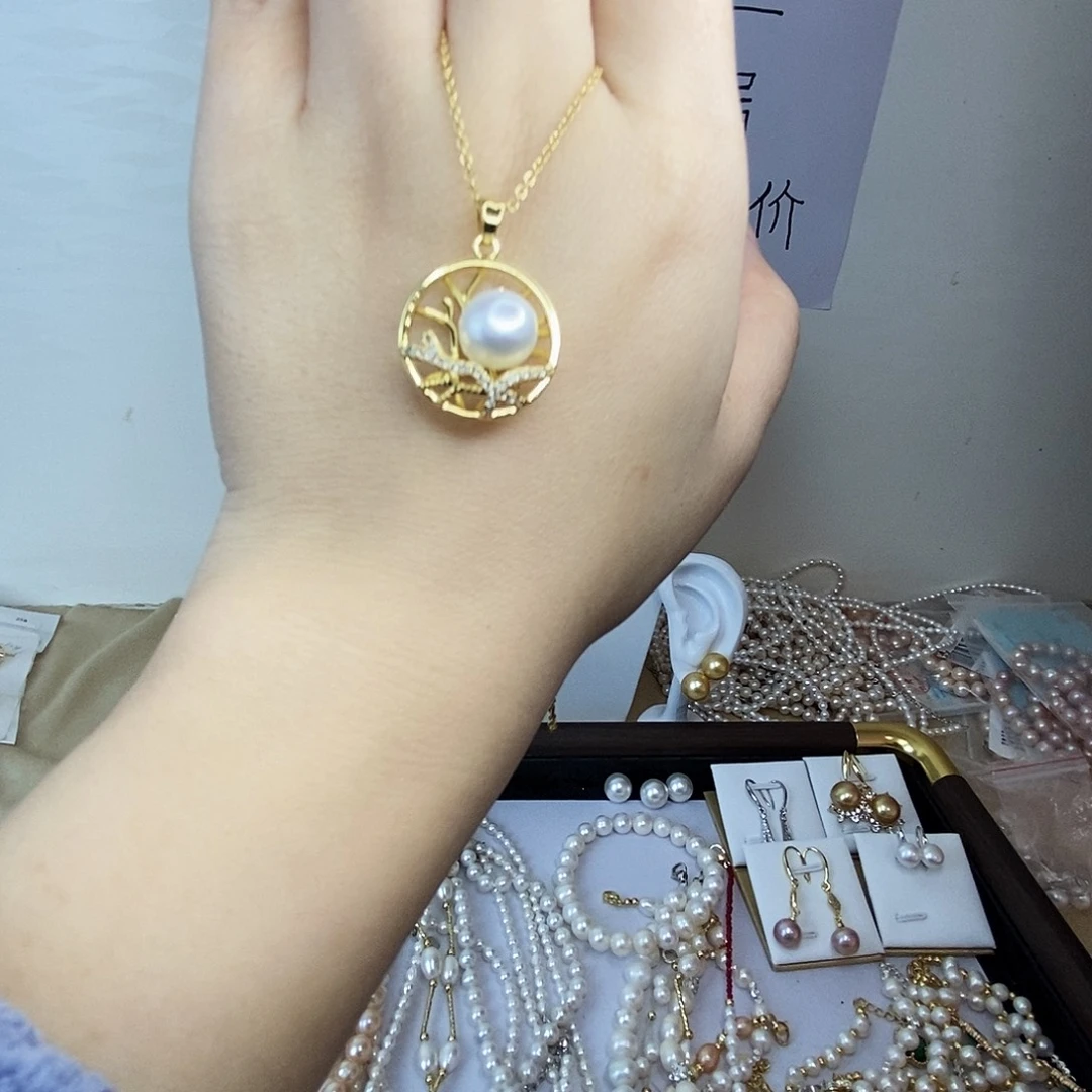 颈饰淡水珍珠合金